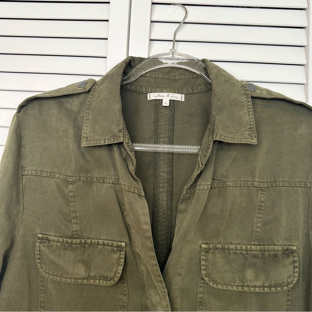 Willow & Clay Military Style Shirt Jacket Womens L